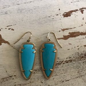 Kendra Scott Turquoise Skylar Earrings